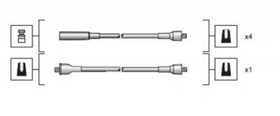 MAGNETI MARELLI 941318111019 -  Комплект проводов зажигания